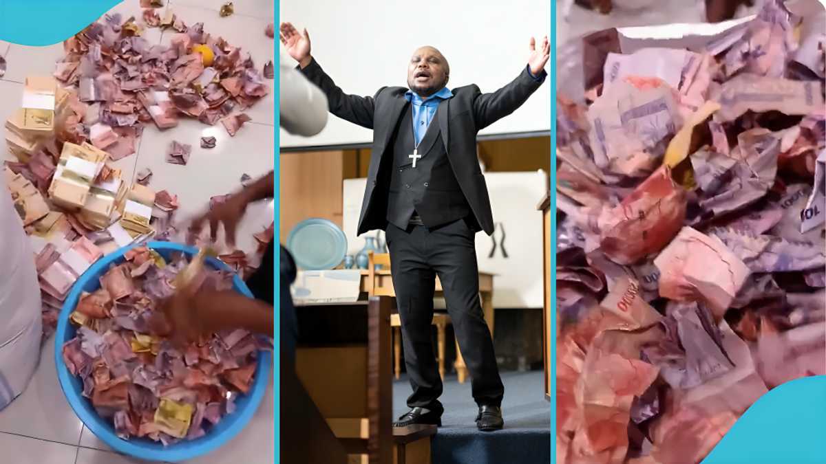 Cash Mogging Man of God Amazes Fans With Stacks of Cash After Church Service ...