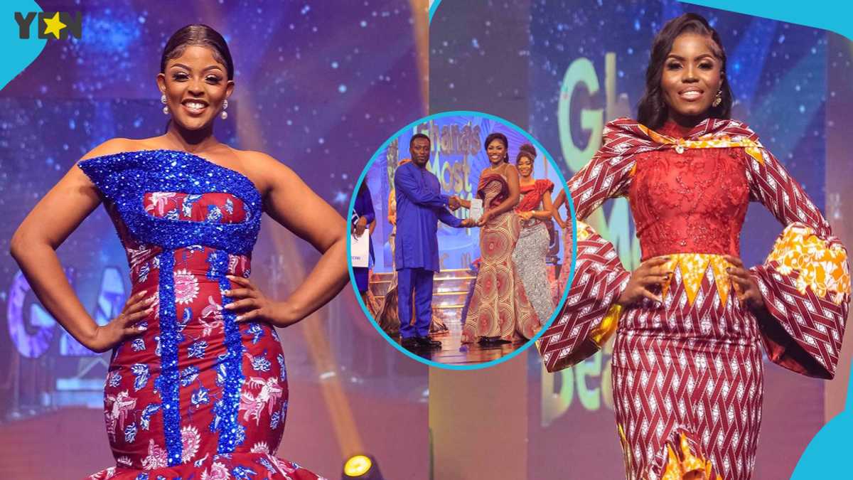 ghana's most beautiful fashion dresses Fashion Night magic! Afedziwaa brought the pride of the Central Region to the runway #GMB2025 @gtp_fashion @doveghana_ x @pepsodent_ghana x @ginoghana x @ginoherbsandspices x @pomotomatomixghana x @the.atghana x @geishaghana Dress: @abbi_creation