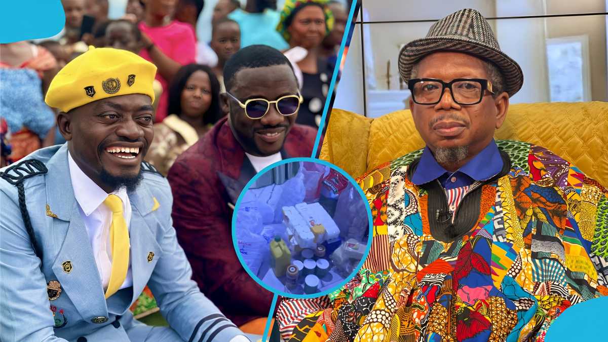 Lil Win donates Gh₵10k and items to ailing actor Kwaku Twumasi