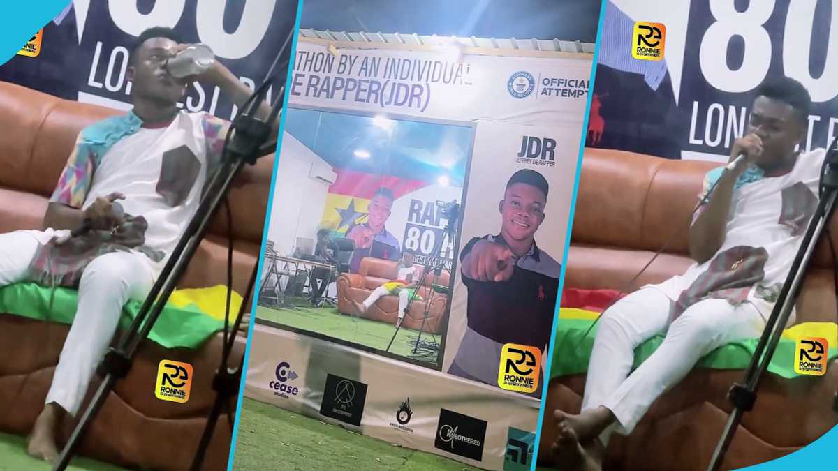 Jeffrey Rowser Rapper Ghana's Jeffrey De Rapper On An 80-Hour GWR Rap-A-Thon Attempt ...