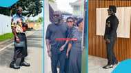 Osebo suffers huge wardrobe malfunctions as he arrives at the late Apostle Kwadwo Safo's mansion