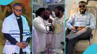 Business mogul Richard Nii Armah Quaye and Angel Obinim bond at Ofori Sarpong’s 60th birthday