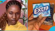 Ghanaian lady fumes as friend returns from UK, gifts her chewing gums, video