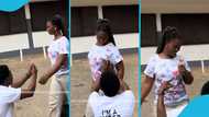 University of Ghana lady gets toffee as Valentine's day gift but refuses to hug gifter