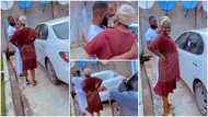 Video drops as mum burst into prayers as son wows her with a car gift