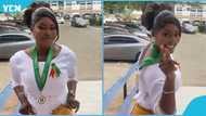 GIMPA graduation: Ghanaian lady rejoices as she bags second class: "I paid GH¢5000 for every semester"