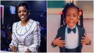 Little Nana Aba Anamoah causes stir as she draws inspiration from the media personality