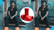 Kuami Eugene flaunts GH¢16.3k MSCHF Big Red Boots in orange, photos causes stir