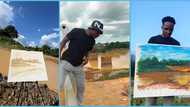 Ghanaian artist paints with galamsey-polluted Pra River water: “It conveys a deep message”