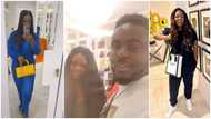 I'm happy for Queen Jackie: Overwhelmed Mr Beautiful says powerful prayer for Jackie Appiah after touring her mansion (Video)