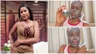 Berla Mundi applies face mask, complains about dumsor in funny video, peeps react