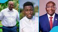 Kwame APlus: Ghanaian activist predicts winner of 2024 elections, peeps react