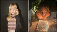 Actress mistakenly sets hair on fire while blowing out birthday candles in video
