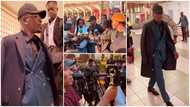 Shatta Wale looks dapper in a suit and overcoat, Ghanaians in awe of classy appearance