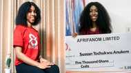 Pretty lady celebrated for getting first-class & winning female valedictorian award
