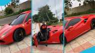 Criss Waddle spotted in expensive red Ferrari, fans hail him