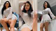 Nadia Buari shakes the internet as she drops 8 photos flaunting her thighs and beauty, fans drool