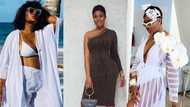 Sandra Ankobiah goes swimming in bikini on her birthday; Moesha, Schwar react to stunning photos