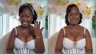 Beautiful Ghanaian bride advises ladies to keep their DMs open if they want to get married
