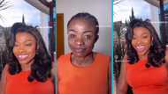 Diana Asamoah looks unrecognisable in heavy makeup and a beautiful dress, video trends