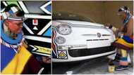 81-year-old woman who designs cars with African patterns wows social media