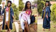 Your girl is a graduate - Gh lady 'screams' as she bags degree in Business Administration from Legon; drops photos