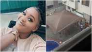 Lady gets awoken by staff to have morning devotion after spending night in hotel