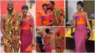 Harold Amenyah: GH actor and wife slay in kente for traditional wedding, adorable videos pop up