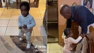 Little girl beside herself when dad gets home, viral video of her happy dance at his arrival warms hearts