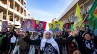 Thousands protest Turkish strikes on Kurdish groups in Syria