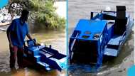 Konokey Michael: Ghanaian man invents a mini ship for waste collection, runs first test