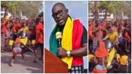 Professor Ransford Gyampo storms Legon campus on quad bike; students hail him