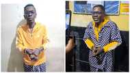 Photos of Shatta Wale in handcuffs in police custody pop up; he's full of smiles