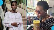 Lupita Nyongo enjoys Okro soup in a cup, Ghanaians react