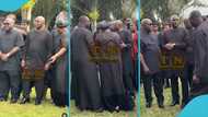 Dr Bawumia consoles NDC officials as he lays wreath to honour victims of the Obuasi helicopter crash