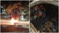 Trouble on UG campus; car set ablaze as Vandals clash with Vikings