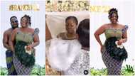Touching Video Of Tracey Boakye's Mother Praying For Her At Wedding Ceremony Goes Viral; Peeps Touched