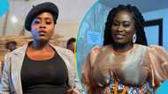 Lydia Forson enjoys a small ball of kenkey with lots of protein, video gets many talking