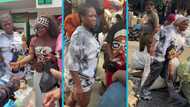 Asantewaa almost falls as she tries on thrift clothes at Kantamanto, video trends