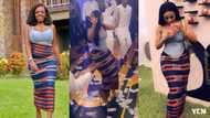 Nana Aba Anamoah & Serwaa Amihere steal show at wedding as they twin in beautiful kente (photos, videos)