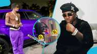 Shatta Wale lashes out at Stonebwoy after arrival of purple Lamborghini: “This is music money”, video