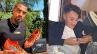 Kevin-Prince Boateng drops photos of his son looking grown; ladies say he's beautiful