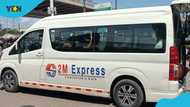 2M Express bus narrowly escapes robbery attack on Kumasi-Accra road, video shows driver's calm under pressure