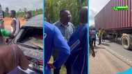 Shipping container smashes into Akrobeto's car, video of accident surfaces