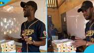 Kind Ghanaian teacher uses his salary to buy pizza for students, video melts hearts