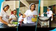 Serwaa Amihere cooks rice and chicken stew for patients at the Accra Psychiatric Hospital