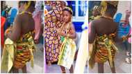 Medikal and Fella Makafui's daughter dances Agbadza in school: fans drool over the cute video