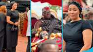 Otumfuo’s daughter showcases her unfiltered beauty at Mamponghene’s funeral