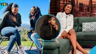 Berla Mundi mistaken for Jordin Sparks as she rocks stylish black jacket and bubble skirt