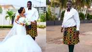 Ghanaian man 'storms' his wedding wearing 'skirt'; lovely photos drop